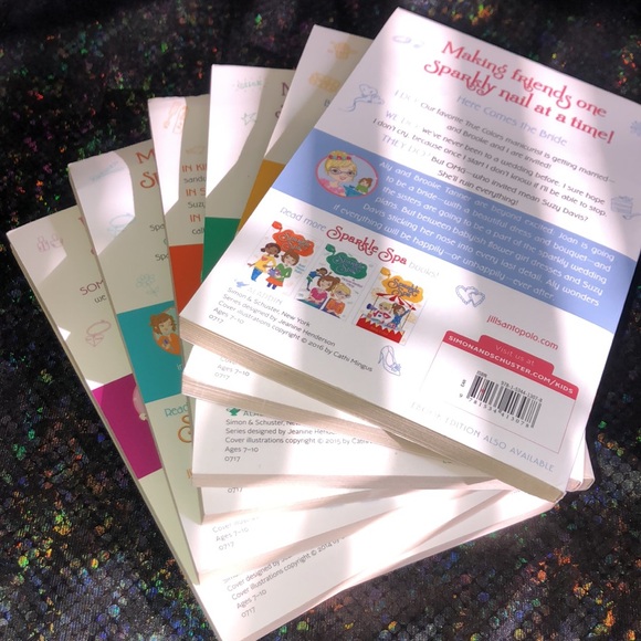 Jill Santopolo Sparkle Spa Book Set of 7 Like New - Picture 5 of 6